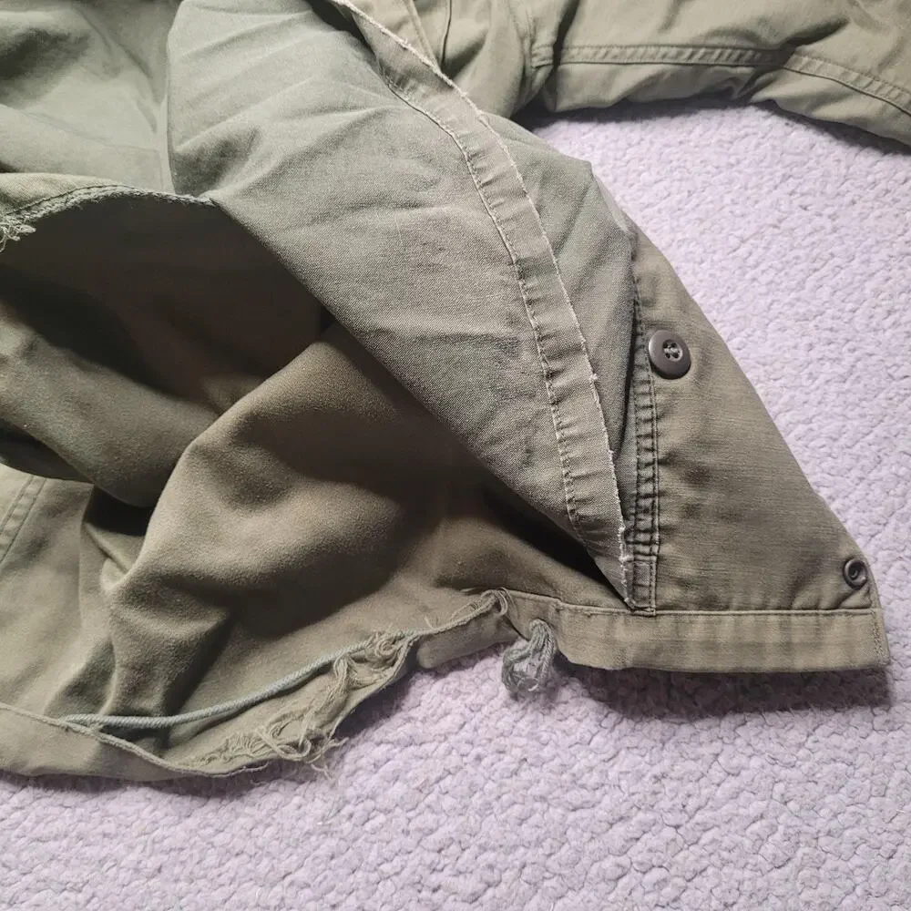 Vintage Alpha Industries M65 Field Jacket Small Short OG107 Vietnam Era Military